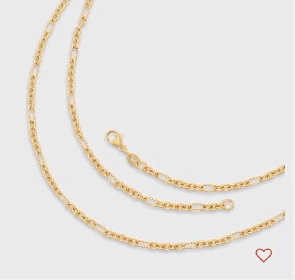 James Avery 14K Yellow Gold Medium Cable Figaro Chain 16”